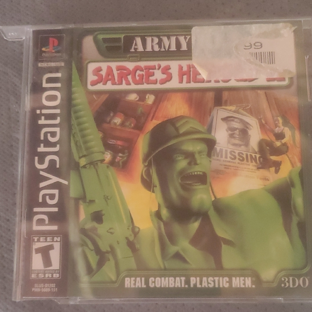 Sony Green Army Men Sarges Heroes Game for PlayStation